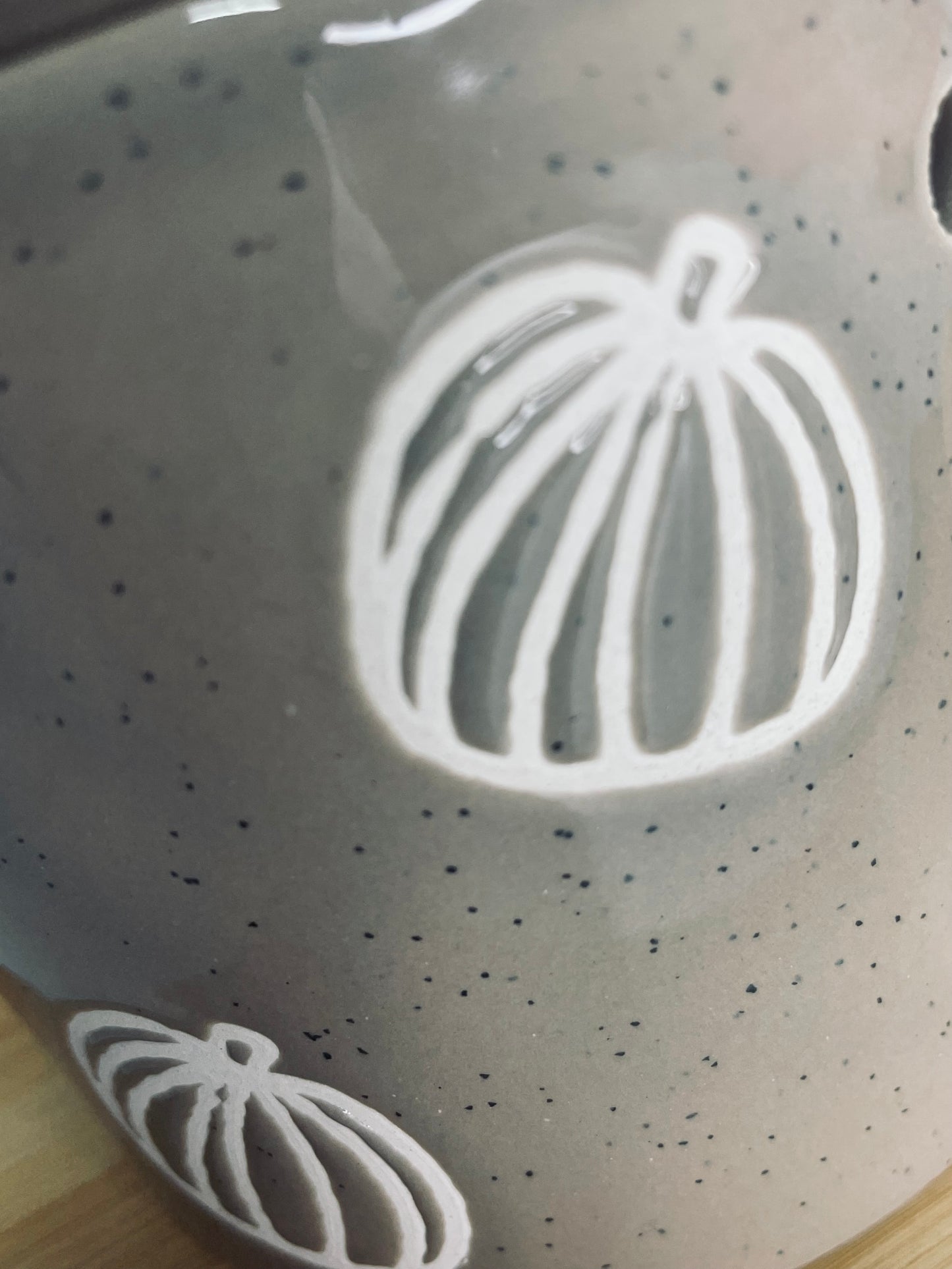 Autumn Pumpkin Design Waxmelt Warmer (taupe)