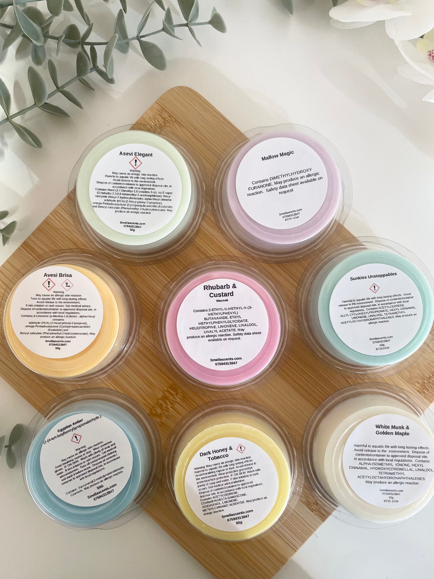 Sample Wax Melt Collection