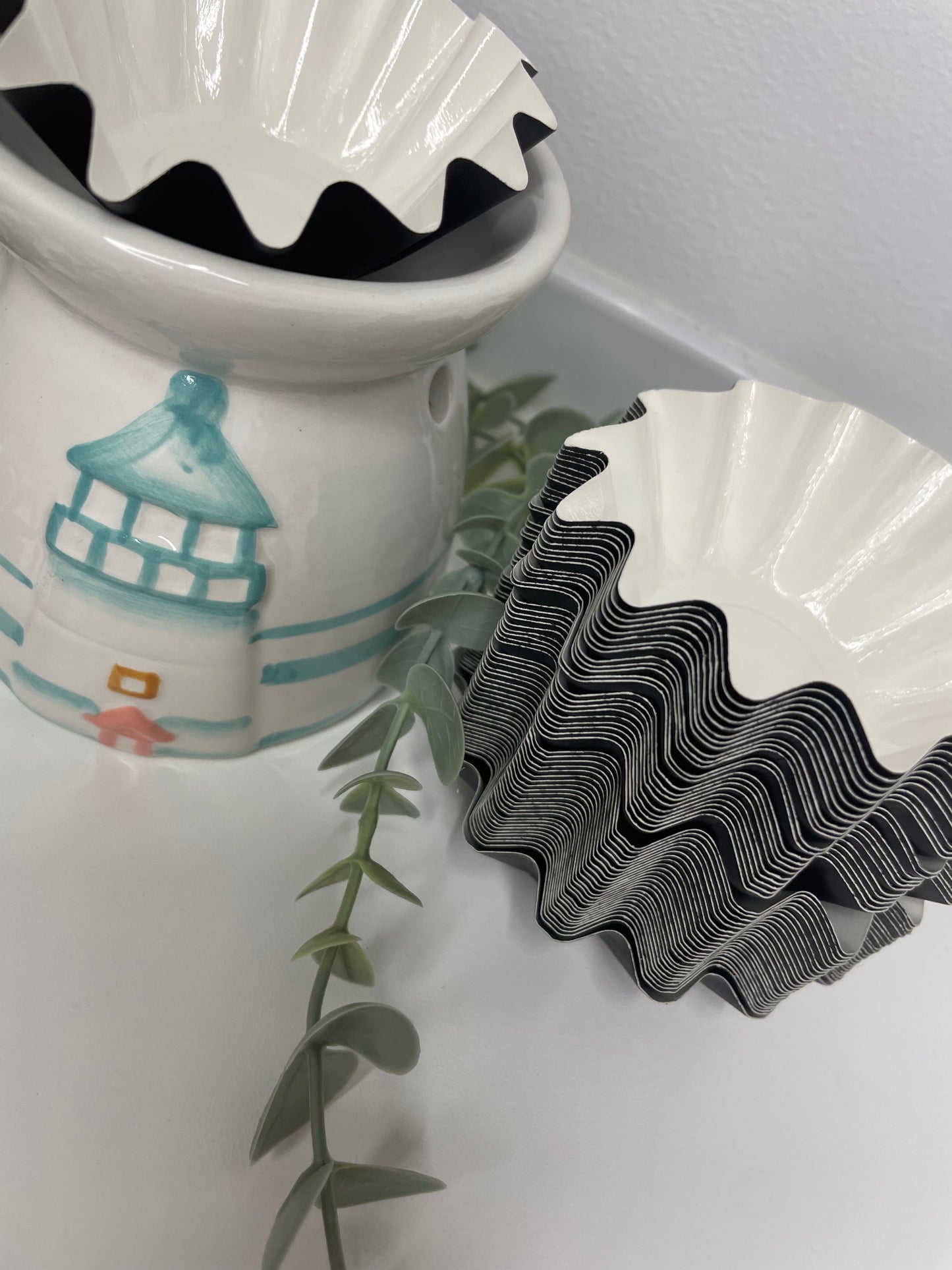 Reusable Wax Melt Burner Liners (Black & White)